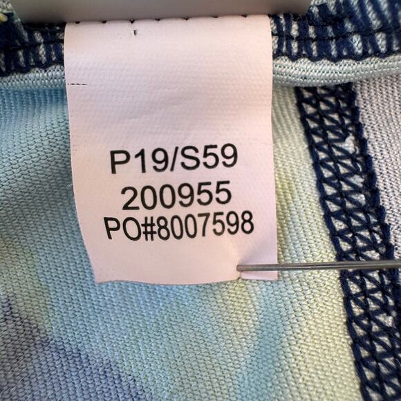 TITLE NINE Stretch Buttah Pieced Racerback Athletic Dress Women's Sz M Aqua Sea - Picture 14 of 15